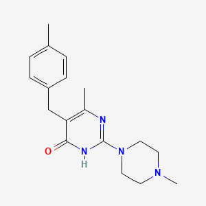molecular formula C18H24N4O B15391632 6-methyl-5-(4-methylbenzyl)-2-(4-methylpiperazin-1-yl)pyrimidin-4(3H)-one 