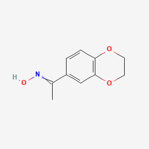 molecular formula C10H11NO3 B15391658 6-Acetyl-1,4-benzodioxane oxime 