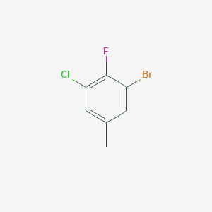 molecular formula C7H5BrClF B15391777 3-Bromo-5-chloro-4-fluorotoluene 