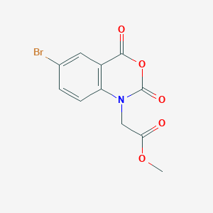 molecular formula C11H8BrNO5 B15392036 methyl 2-(6-bromo-2,4-dioxo-2,4-dihydro-1H-benzo[d][1,3]oxazin-1-yl)acetate 