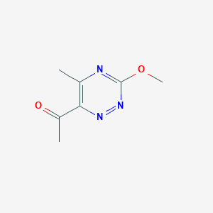 1-(3-Methoxy-5-methyl-1,2,4-triazin-6-yl)ethanone