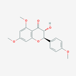molecular formula C18H18O6 B15392316 (2R,3R)-2,3-Dihydro-3-hydroxy-5,7-dimethoxy-2-(4-methoxyphenyl)-4H-1-benzopyran-4-one 