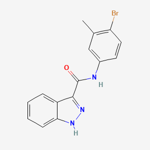 molecular formula C15H12BrN3O B15392401 N-(4-bromo-3-methylphenyl)-1H-indazole-3-carboxamide 