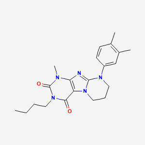 molecular formula C21H27N5O2 B15392445 3-butyl-9-(3,4-dimethylphenyl)-1-methyl-7,8-dihydro-6H-purino[7,8-a]pyrimidine-2,4-dione 