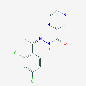 molecular formula C13H10Cl2N4O B15392680 N'-[(1Z)-1-(2,4-dichlorophenyl)ethylidene]pyrazine-2-carbohydrazide 