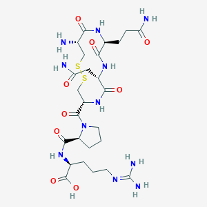 molecular formula C26H43N11O9S2 B153927 Argipressin (4-8) CAS No. 133761-86-1