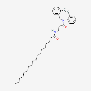 molecular formula C36H48N2O2 B15393179 N-[3-(2-azatricyclo[10.4.0.04,9]hexadeca-1(16),4,6,8,12,14-hexaen-10-yn-2-yl)-3-oxopropyl]octadec-9-enamide 