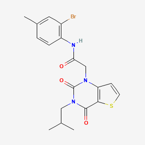 molecular formula C19H20BrN3O3S B15393191 N-(2-bromo-4-methylphenyl)-2-[3-(2-methylpropyl)-2,4-dioxo-3,4-dihydrothieno[3,2-d]pyrimidin-1(2H)-yl]acetamide 