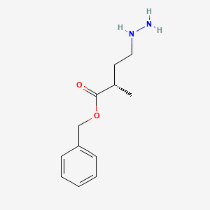 molecular formula C12H18N2O2 B15393285 benzyl (2S)-4-hydrazinyl-2-methylbutanoate 