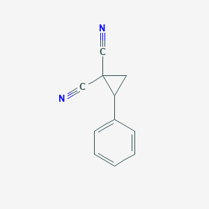 molecular formula C11H8N2 B15393515 2-Phenylcyclopropane-1,1-dicarbonitrile 