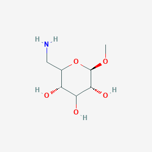 molecular formula C7H15NO5 B15393589 Methyl 6-amino-6-deoxy-beta-D-erythro-hexopyranoside CAS No. 79695-15-1