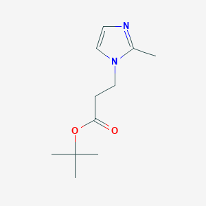 molecular formula C11H18N2O2 B15393634 tert-Butyl 3-(2-methyl-1H-imidazol-1-yl)propanoate 