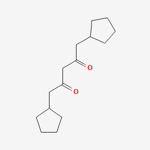 molecular formula C15H24O2 B15393642 1,5-Dicyclopentylpentane-2,4-dione 