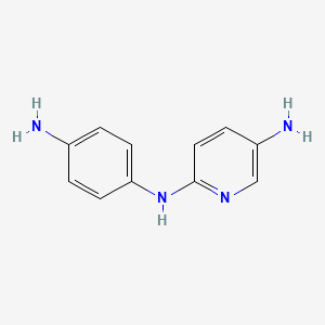 molecular formula C11H12N4 B15393675 N2-(4-aminophenyl)pyridine-2,5-diamine 