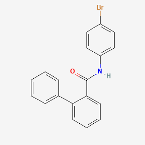 molecular formula C19H14BrNO B15393704 N-4-Bromophenyl biphenyl-2-carboxamide 