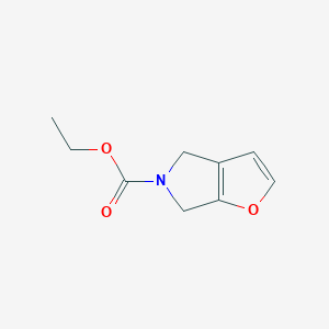 molecular formula C9H11NO3 B153938 Ethyl 4,6-dihydrofuro[2,3-c]pyrrole-5-carboxylate CAS No. 131169-38-5