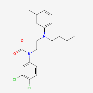 molecular formula C20H23Cl2N2O2- B15393945 2-[Butyl(3-methylphenyl)amino]ethyl(3,4-dichlorophenyl)carbamate 