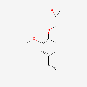 molecular formula C13H16O3 B15393963 Oxirane, [[2-methoxy-4-(1-propenyl)phenoxy]methyl]- 