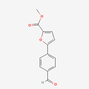 molecular formula C13H10O4 B15393993 Methyl 5-(4-formylphenyl)furan-2-carboxylate CAS No. 400746-13-6