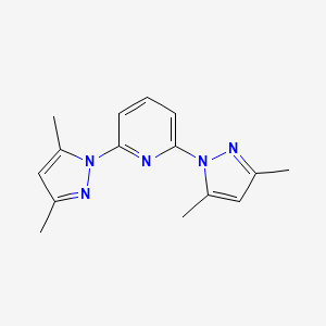 molecular formula C15H17N5 B15394000 Pyridine, 2,6-bis(3,5-dimethyl-1H-pyrazol-1-yl)- CAS No. 123640-40-4