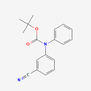 molecular formula C18H18N2O2 B15394002 N-tert-Butoxycarbonyl-N-(3-cyanophenyl)aniline CAS No. 444815-10-5