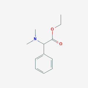 molecular formula C12H17NO2 B15394132 Ethyl 2-(dimethylamino)-2-phenylacetate CAS No. 6319-70-6