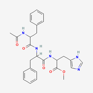 molecular formula C27H31N5O5 B15394139 Methyl N-acetylphenylalanylphenylalanylhistidinate 