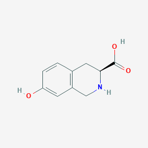 molecular formula C10H11NO3 B153943 (S)-7-Hydroxy-1,2,3,4-tetrahydroisoquinoline-3-carboxylic acid CAS No. 128506-12-7