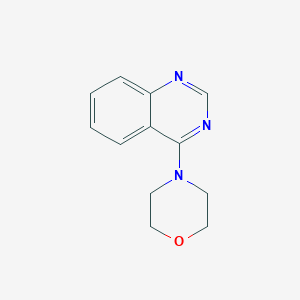 molecular formula C12H13N3O B15394307 4-Quinazolin-4-ylmorpholine CAS No. 7471-81-0