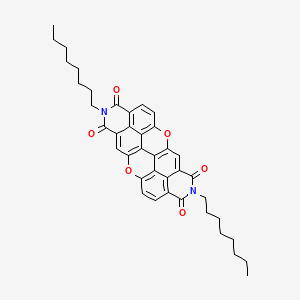 molecular formula C40H40N2O6 B15394384 N,NO-Bis(octyl)-3,4,8,10-peri-Xanthenoxanthene-tetracarboxylic-Diimide 