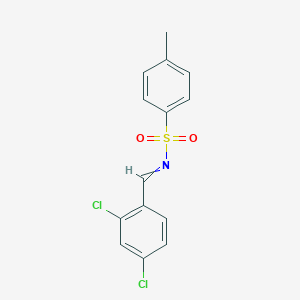 molecular formula C14H11Cl2NO2S B15394393 N-[(1E)-(2,4-dichlorophenyl)methylidene]-4-methylbenzene-1-sulfonamide 