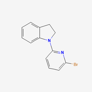 molecular formula C13H11BrN2 B15394503 1-(6-Bromopyridin-2-yl)indoline 