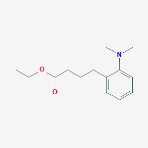 molecular formula C14H21NO2 B15394557 Ethyl 4-(2-(dimethylamino)phenyl)butanoate 