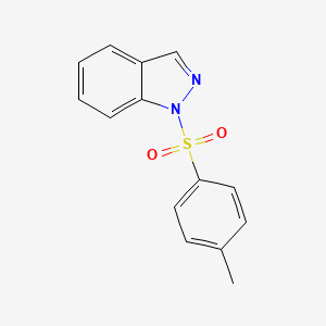 molecular formula C14H12N2O2S B15394616 1-(4-Methylbenzene-1-sulfonyl)-1H-indazole CAS No. 23300-99-4