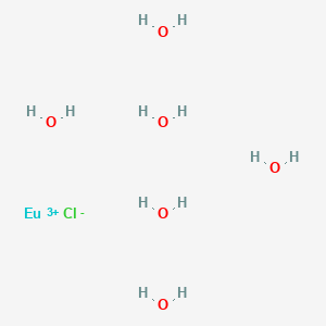 molecular formula ClEuH12O6+2 B15394620 Europium(3+);chloride;hexahydrate 