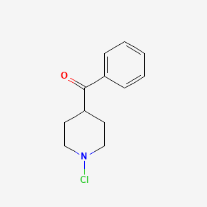 molecular formula C12H14ClNO B15394706 4-Benzoyl-1-chloropiperidine 