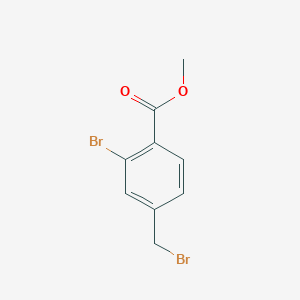 molecular formula C9H8Br2O2 B153948 Methyl 2-bromo-4-(bromomethyl)benzoate CAS No. 128577-48-0