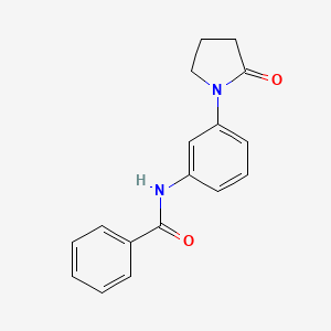 molecular formula C17H16N2O2 B15394829 N-[3-(2-oxopyrrolidin-1-yl)phenyl]benzamide 