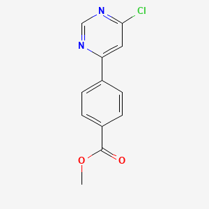 molecular formula C12H9ClN2O2 B15394837 Methyl 4-(6-chloropyrimidin-4-yl)benzoate 