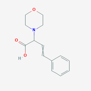 molecular formula C14H17NO3 B15394849 2-Morpholin-4-yl-4-phenylbut-3-enoic acid 