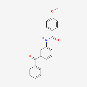 molecular formula C21H17NO3 B15394904 N-(3-Benzoylphenyl)-4-methoxybenzamide 