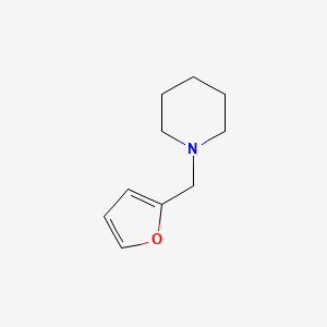 molecular formula C10H15NO B15394913 Piperidine, 1-(2-furanylmethyl)- CAS No. 14044-90-7
