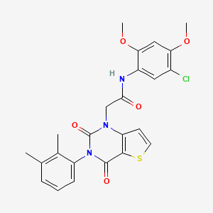 molecular formula C24H22ClN3O5S B15394999 N-(5-chloro-2,4-dimethoxyphenyl)-2-(3-(2,3-dimethylphenyl)-2,4-dioxo-3,4-dihydrothieno[3,2-d]pyrimidin-1(2H)-yl)acetamide 