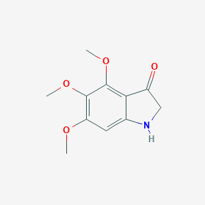 molecular formula C11H13NO4 B153950 4,5,6-Trimethoxy-3-indolinone CAS No. 220418-02-0