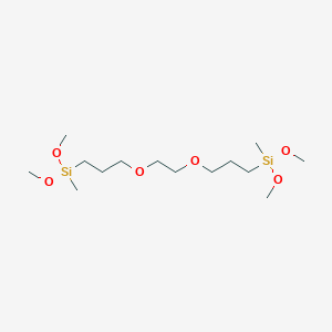 molecular formula C14H34O6Si2 B15395002 Peo bis methyl dimethoxysilane 