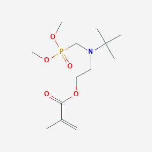 molecular formula C13H26NO5P B15395034 2-[Tert-butyl(dimethoxyphosphorylmethyl)amino]ethyl 2-methylprop-2-enoate 