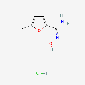 molecular formula C6H9ClN2O2 B15395156 N'-hydroxy-5-methylfuran-2-carboximidamide;hydrochloride 