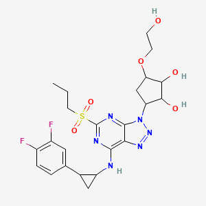 molecular formula C23H28F2N6O6S B15395292 Ticagrelor Impurity M 