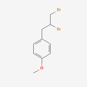 molecular formula C10H12Br2O B15395316 1-(2,3-Dibromopropyl)-4-methoxybenzene 