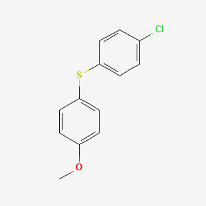 molecular formula C13H11ClOS B15395421 Benzene, 1-chloro-4-((4-methoxyphenyl)thio)- CAS No. 20912-69-0